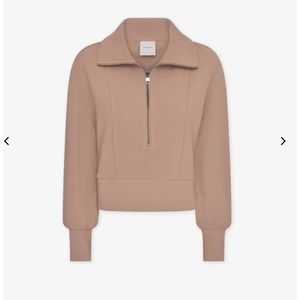 Varley Ramona Ribbed Half Zip Sweater